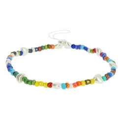 Bijou de Téléphone Bracelet à Perles multicolores Cœurs Blancs Collection Summer Noir
