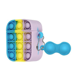 Coque Airpods - Apple - Bubble Pop - Silicone - Multicolore - Protection à bulles