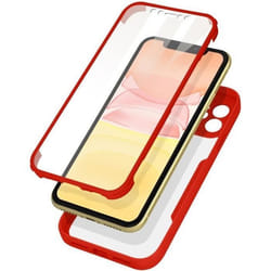 Coque intégrale - AVIZAR - iPhone 11 - Dos Plexiglas - Avant Polymère - Antichoc