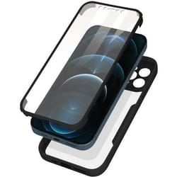Coque intégrale - AVIZAR - iPhone 12 Pro Max - Antichoc - Plexiglas - Noir