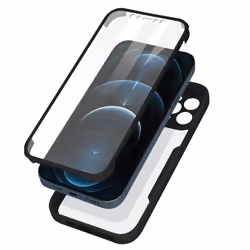 Coque intégrale - MARQUE - iPhone 12 Pro - Antichoc - Plexiglas - Coins renforcés