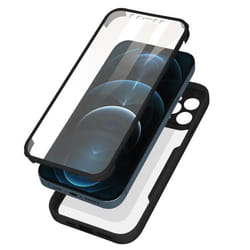 Coque intégrale - MARQUE - iPhone 12 Pro - Antichoc - Plexiglas - Coins renforcés