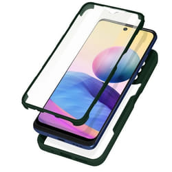 Coque intégrale - AVIZAR - Xiaomi Note 10 5G/Poco M3 Pro - Dos Plexiglas - Avant Polymère - Vert mat