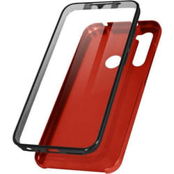 Coque de protection - AVIZAR - Xiaomi Redmi Note 8 - Arrière rigide - Avant souple - Rouge