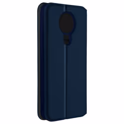 Étui Portefeuille AVIZAR pour Nokia 3.4 et 5.4 - Bleu Nuit - Fonction Support Vidéo