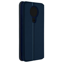 Étui Portefeuille AVIZAR pour Nokia 3.4 et 5.4 - Bleu Nuit - Fonction Support Vidéo
