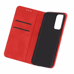 Étui - AVIZAR - Oppo A16/A16s - Similicuir Rouge - Rigide - Support Horizontal