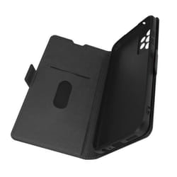 Étui pour smartphone - Samsung - A52 A52 5G A52s - Éco-cuir noir - Porte-cartes - Support vidéo