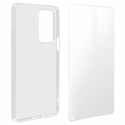 Coque de protection - AVIZAR - Motorola Edge 20 Pro - Silicone souple - Verre trempé 9H - Transparent