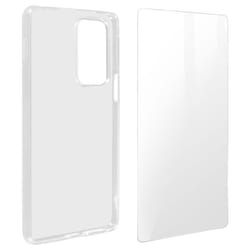 Coque de protection - AVIZAR - Motorola Edge 20 Pro - Silicone souple - Verre trempé 9H - Transparent
