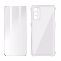 Pack de protection - AVIZAR - Oppo Reno 5 5G et Find X3 Lite - Coque rigide - Verre trempé - Transparent