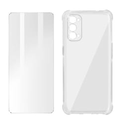 Pack de protection - AVIZAR - Oppo Reno 5 5G et Find X3 Lite - Coque rigide - Verre trempé - Transparent
