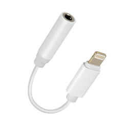 Adaptateur audio - Apple - iPhone Lightning vers Jack 3.5mm - Blanc - Connecteur mâle - Design minimaliste