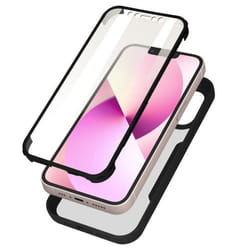 Coque intégrale - Apple - iPhone 13 Mini - Antichoc - Plexiglas - Silicone Noir