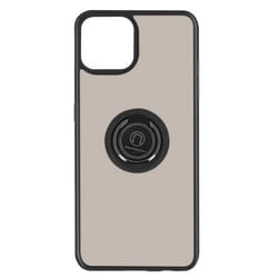 Coque de protection - AVIZAR - iPhone 13 Pro - Bague de maintien - Finition métallique - Noir