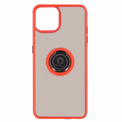Coque de protection - Apple - iPhone 13 Pro Max - Rouge - Bague de maintien - Support vidéo