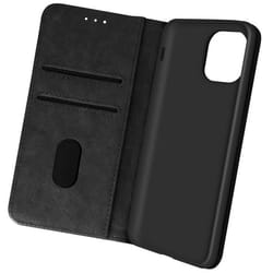 Housse - Apple - iPhone 13 - Étui folio - Cuir - Noir - Fonction support vidéo