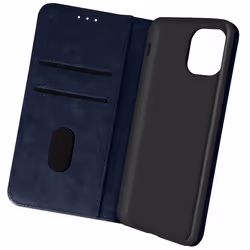 Housse iPhone 13 AVIZAR - Clapet Portefeuille Fonction Support vidéo - Bleu