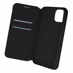 Étui iPhone 13 Mini - Noir - Clapet Portefeuille - Support Vidéo - Protection Intégrale - Aimanté