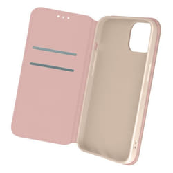 Étui iPhone 13 Mini Clapet Portefeuille Fonction Support Vidéo Rose gold