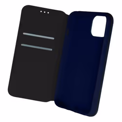 Étui iPhone 13 Pro Clapet Portefeuille Fonction Support Vidéo Bleu nuit - AVIZAR - Rigide - Mat - Aimantée