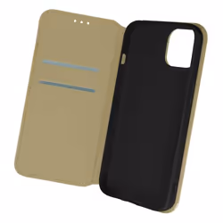 Étui iPhone 13 Pro - AVIZAR - Clapet Portefeuille - Jaune Doré - Support Vidéo - Protection Intégrale
