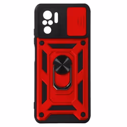 Coque - AVIZAR - Xiaomi Redmi Note 10 Pro - Rouge - Antichoc - Bi-Matière