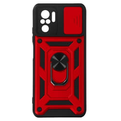 Coque - AVIZAR - Xiaomi Redmi Note 10 Pro - Rouge - Antichoc - Bi-Matière