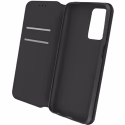 Étui Portefeuille - Oppo - A16/A16s - Éco-cuir - Noir - Fonction Support Vidéo