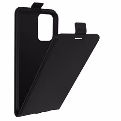 Étui - AVIZAR - Xiaomi Redmi 10 - Éco-cuir noir - Housse à clapet vertical - Porte-carte intégré