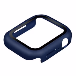 Coque de protection rigide Enkay pour Apple Watch Serie 7 (45mm) - Finition Soft-touch bleue