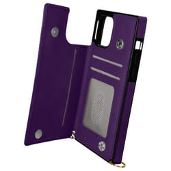 Coque Cordon - Violet - iPhone 12 Mini - Multifonction - Protection Antichoc - Lanière Amovible