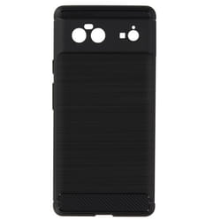 Coque de protection - AVIZAR - Google Pixel 6 - Silicone gel rigide - Coins renforcés - Effet carbone brossé