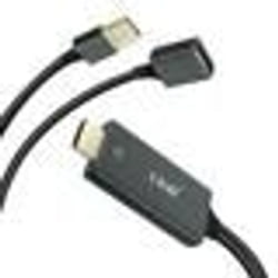 Adaptateur HDMI - LinQ - 1m - USB Mâle et Femelle - Résolution 1920x1080 - Gris