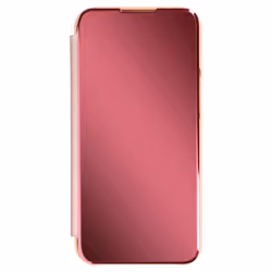 Étui Clear View iPhone 13 Pro - AVIZAR - Rose - Clapet Miroir - Support Vidéo - Protection intégrale