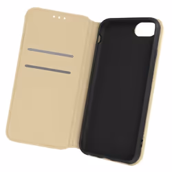 Étui iPhone SE 2020 8 7 6 et 6S Clapet Portefeuille Support Vidéo doré Jaune