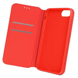 Étui iPhone SE 2020 8 7 6 et 6S Clapet Portefeuille Support Vidéo rouge Rouge
