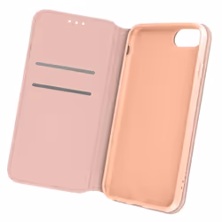 Étui iPhone SE 2020 8 7 6 et 6S Clapet Portefeuille Support Vidéo rose gold Rose