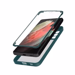 Coque - AVIZAR - Samsung Galaxy S21 Ultra - Plexiglas - Polymère - Vert Mat