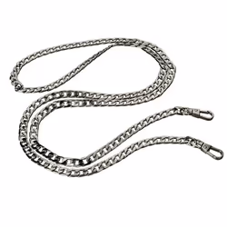 Bijou de Téléphone chaîne maille cubaine 120cm noir