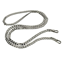Bijou de Téléphone chaîne maille cubaine 120cm noir