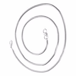 Bijou de Téléphone Chaîne Maille Serpent Solide 110cm argentée