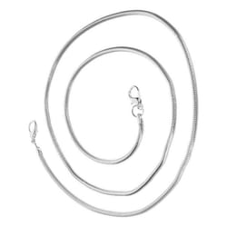 Bijou de Téléphone Chaîne Maille Serpent Solide 110cm argentée