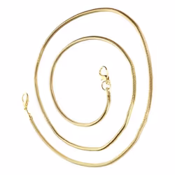 Bijou de Téléphone Chaîne Maille Serpent 110cm Doré