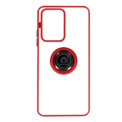 Coque - Xiaomi - 11T et 11T Pro - Bi-matière - Bague Métallique - Support Vidéo Rouge