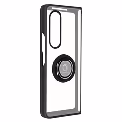 Coque - AVIZAR - Samsung Galaxy Z Fold 3 - Bague Métallique - Support Vidéo - Noir