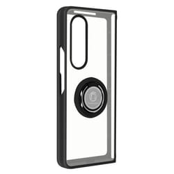 Coque - AVIZAR - Samsung Galaxy Z Fold 3 - Bague Métallique - Support Vidéo - Noir