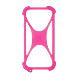 Coque de smartphone - AVIZAR - Universelle - Silicone Gel - Coins renforcés - Antichoc rose