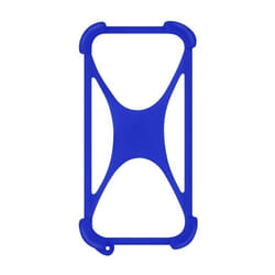 Coque Smartphone - AVIZAR - Universelle - Silicone Extensible - Bleu foncé - Antichoc jusquà 6.7 pouces
