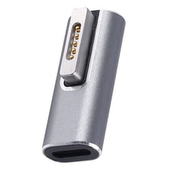 Adaptateur USB-C - MagSafe 2 - Compact - Argent - Gris - Power Delivery